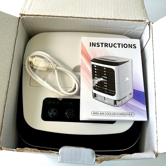 Mini Air Cooler Humidifier, 480ml - Picture 3 of 14